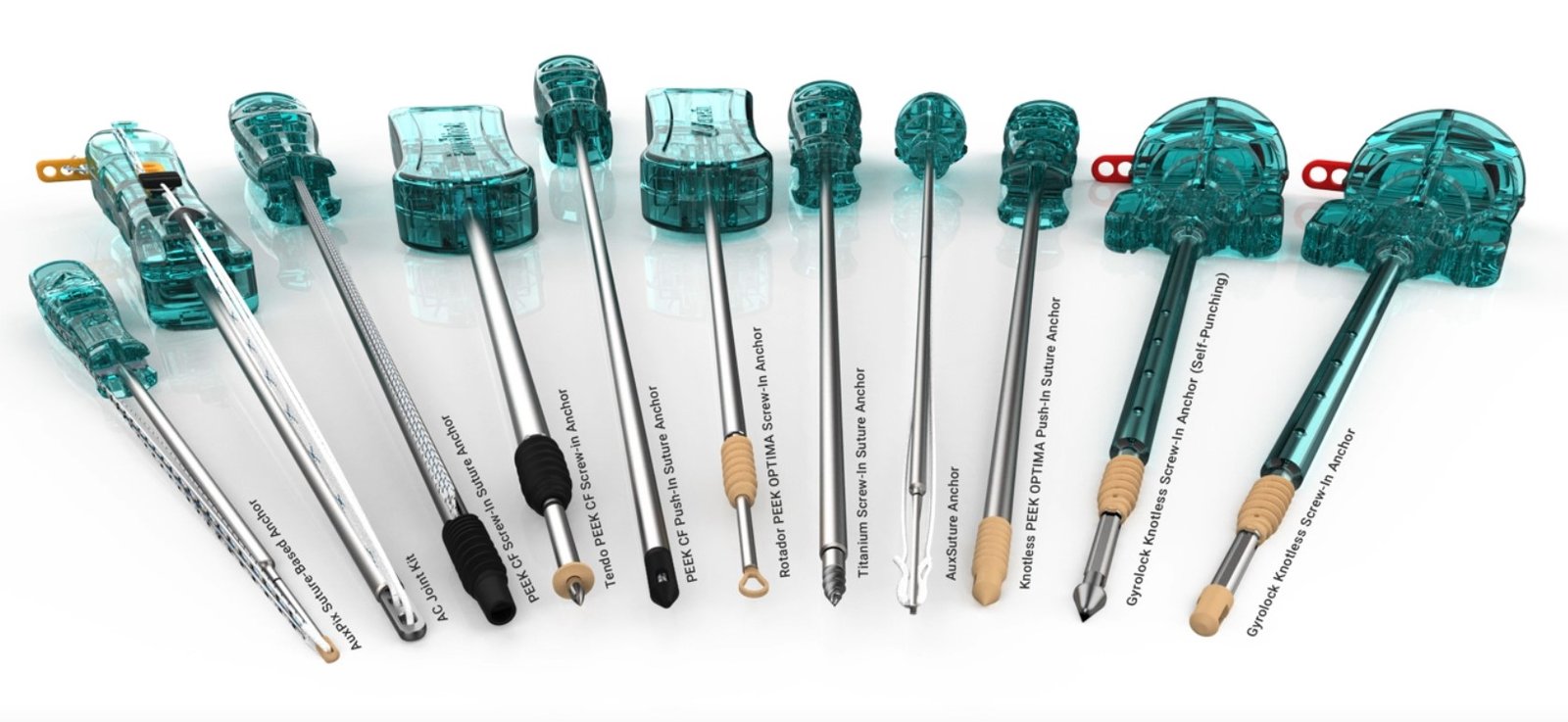 AUXILOCK PEEK titanium suture anchor for sports medicine